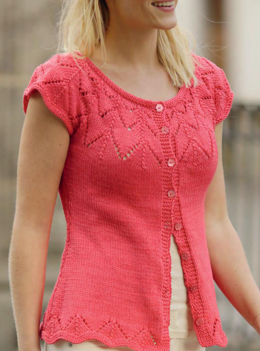 Free Cardigan Knitting Patterns For Beginners Short Sleeve Cardigan Knitting Pattern