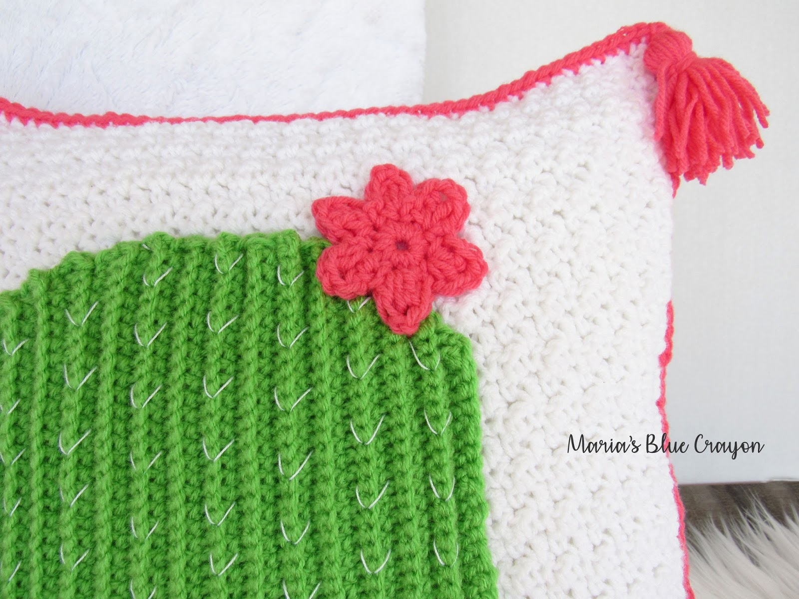 Free Cushion Cover Knitting Pattern Spring Blog Hop Festive Cactus Pillow Cover Free Crochet Pattern
