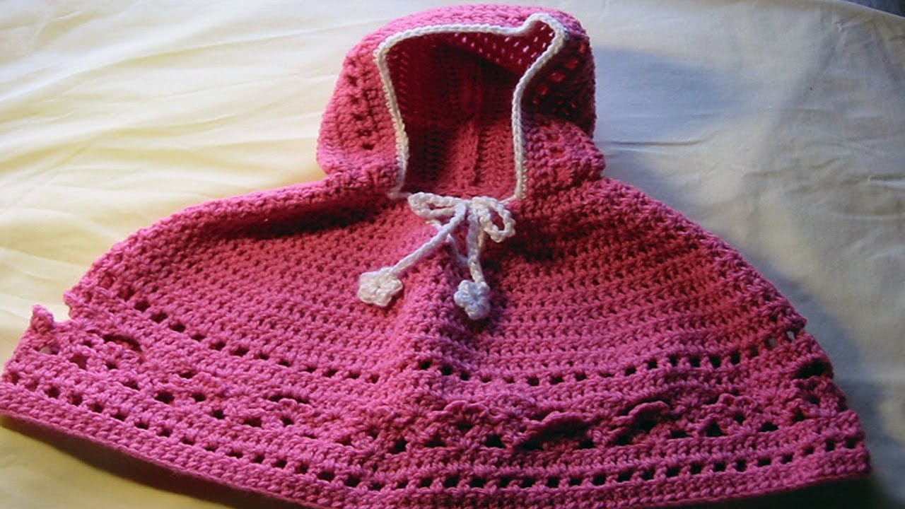 Free Easy Baby Poncho Knitting Pattern Crochet Ba Poncho With Hood
