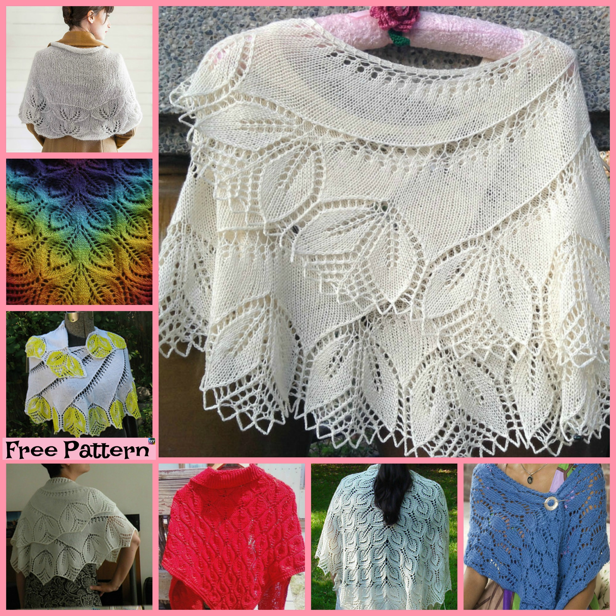 Free Easy Knit Lace Shawl Pattern 8 Pretty Knitting Lace Shawl Free Patterns Diy 4 Ever