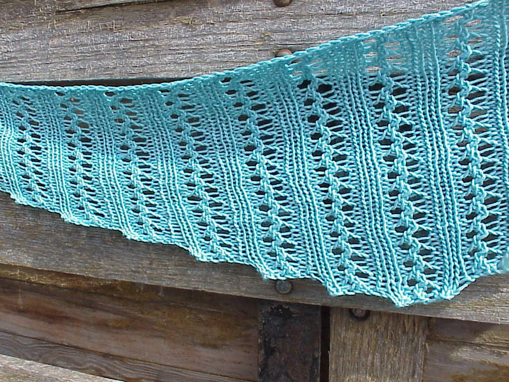 Free Easy Knit Lace Shawl Pattern Shawl Threadsnstitches