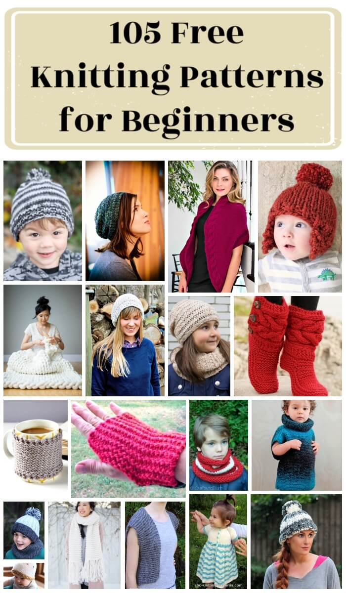 Free Easy Knitting Patterns 105 Easy Free Knitting Patterns For Beginners Diy Crafts
