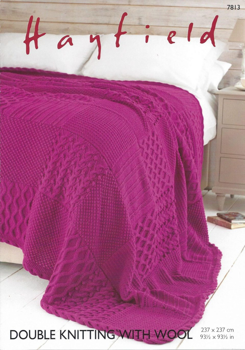 Free Easy Knitting Patterns Hayfield With Wool Throw Knitting Pattern Patterns For Throws Free