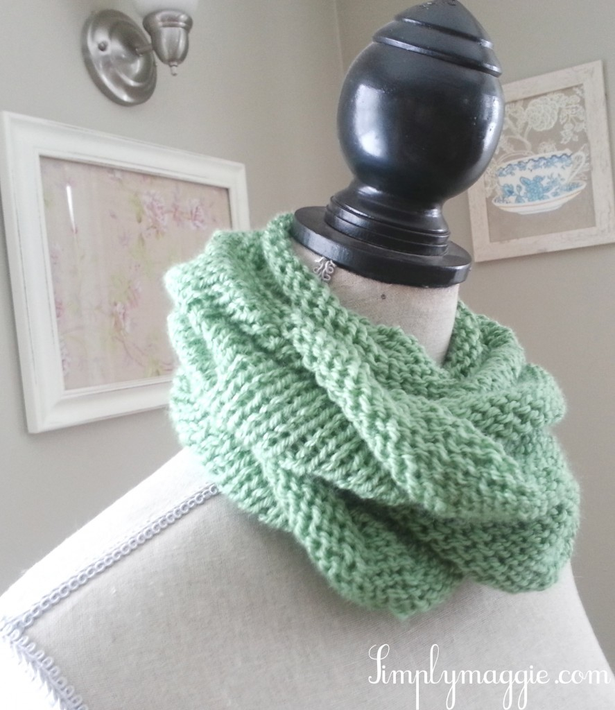 Free Easy Knitting Scarf Patterns For Beginners Spring Knit Infinity Scarf Simplymaggie