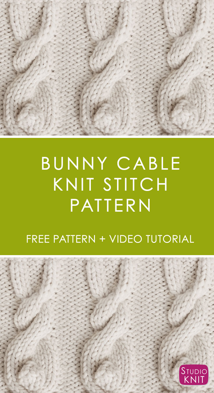 Free Knit Cable Patterns Knit Stitch Patterns Studio Knit