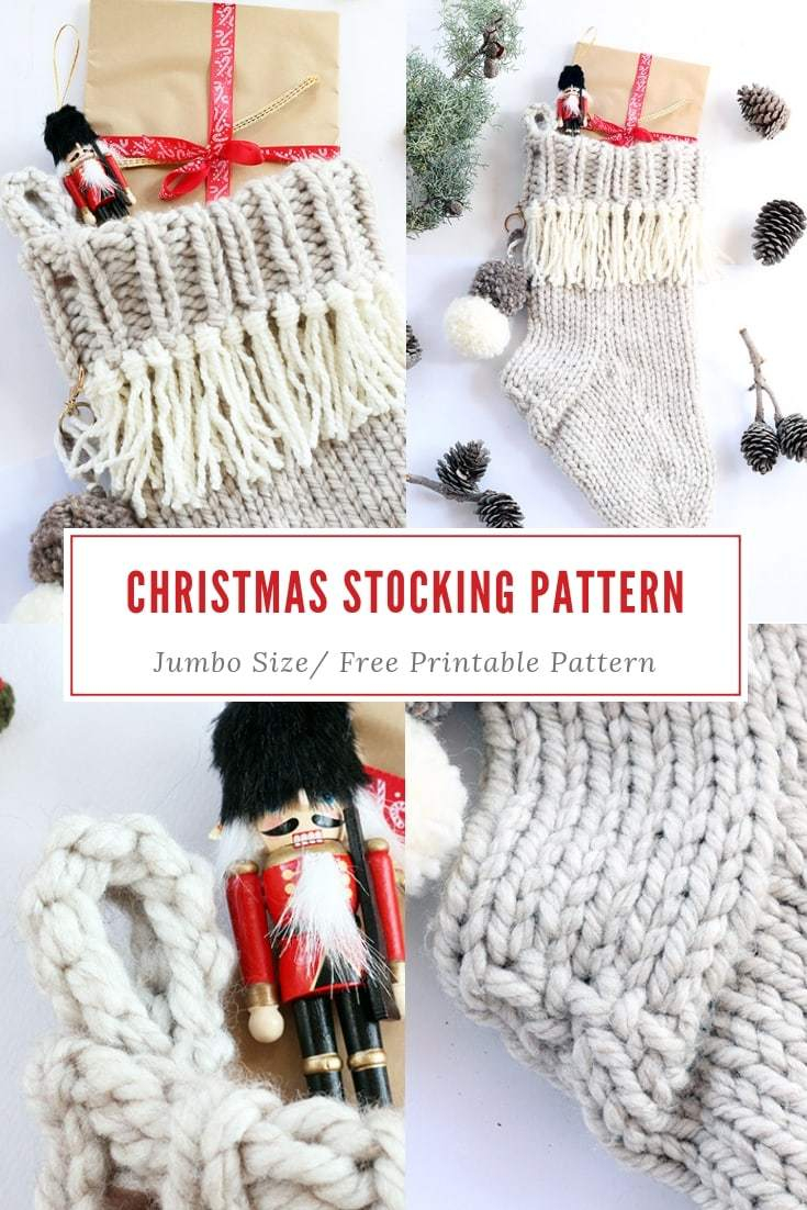 Free Knit Christmas Stocking Pattern Christmas Stocking Knitting Pattern Free Knitting Patterns Handy