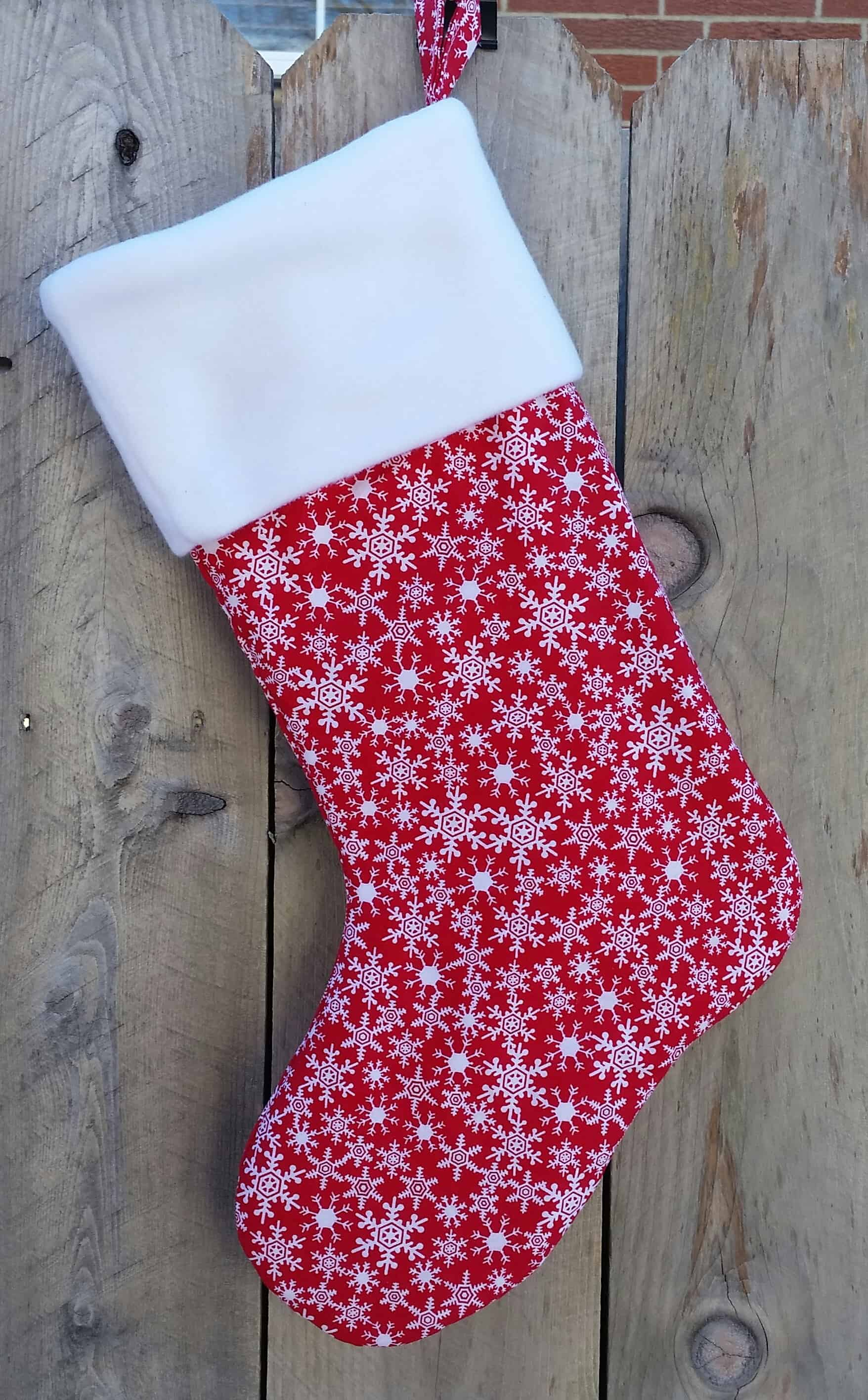 Free Knit Christmas Stocking Pattern How To Make A Christmas Stocking And Tree Skirt Its Sew Rachel