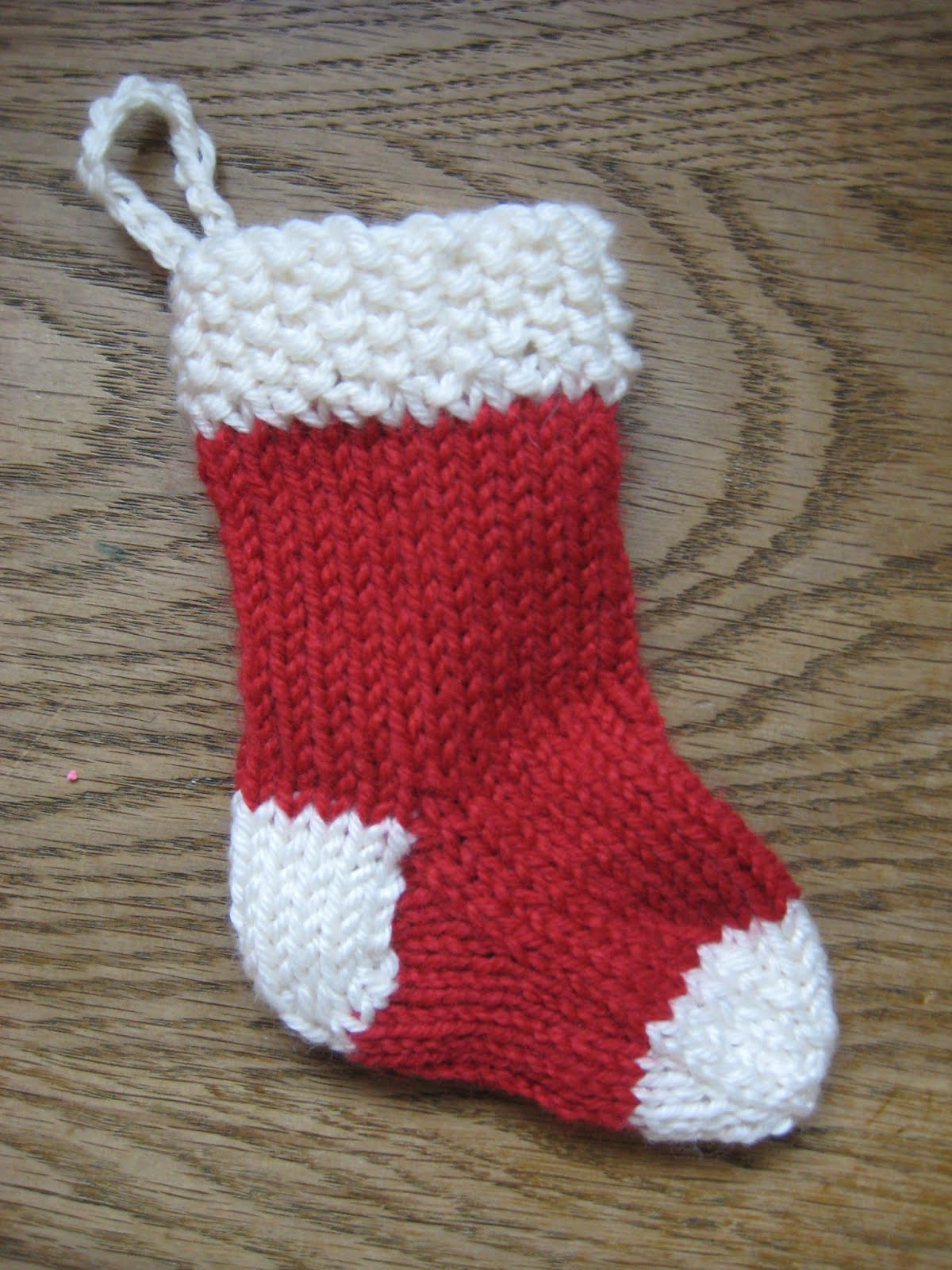 Free Knit Christmas Stocking Pattern Knitting Pattern For Christmas Stocking Ornament
