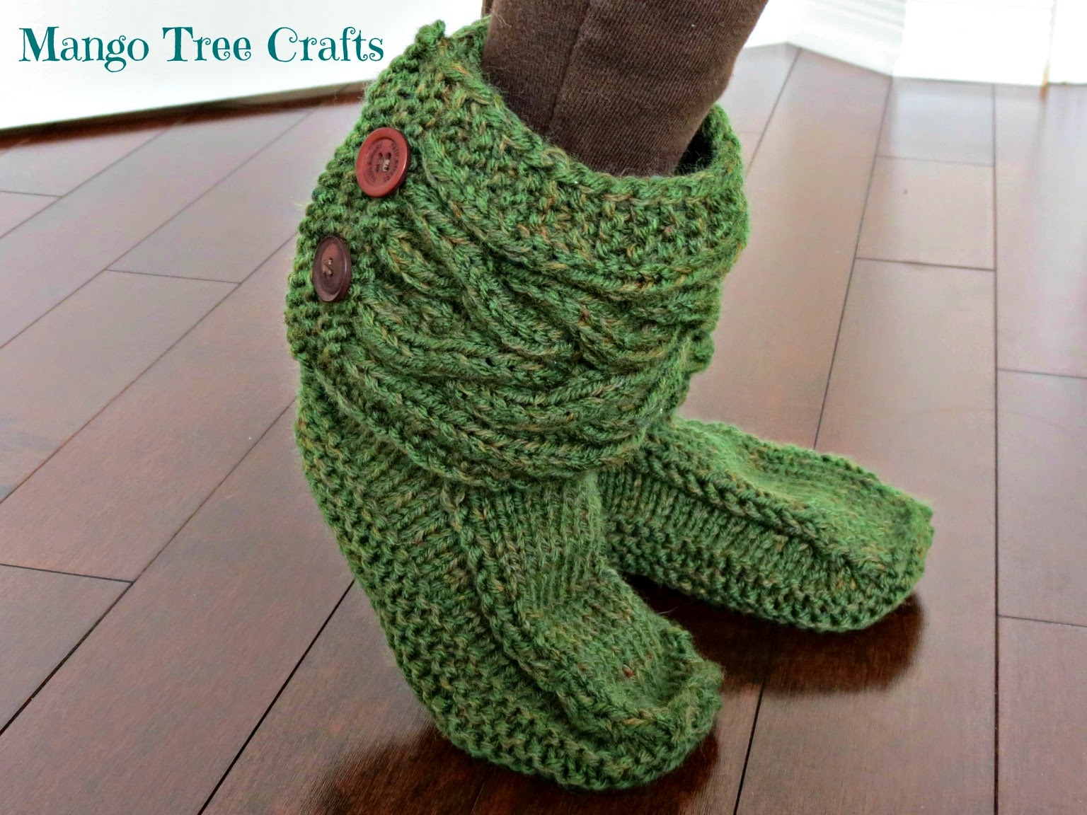 Free Knit Slipper Pattern Knitted Slipper Boots