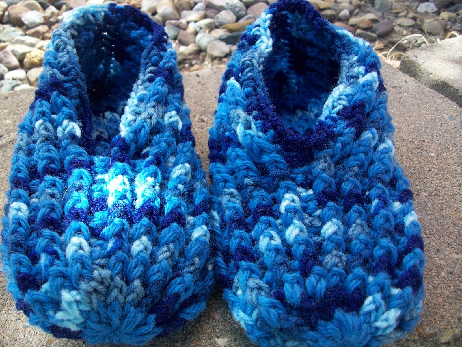 Free Knit Slipper Pattern Treasures Made From Yarn Ribbed Slipper Pattern