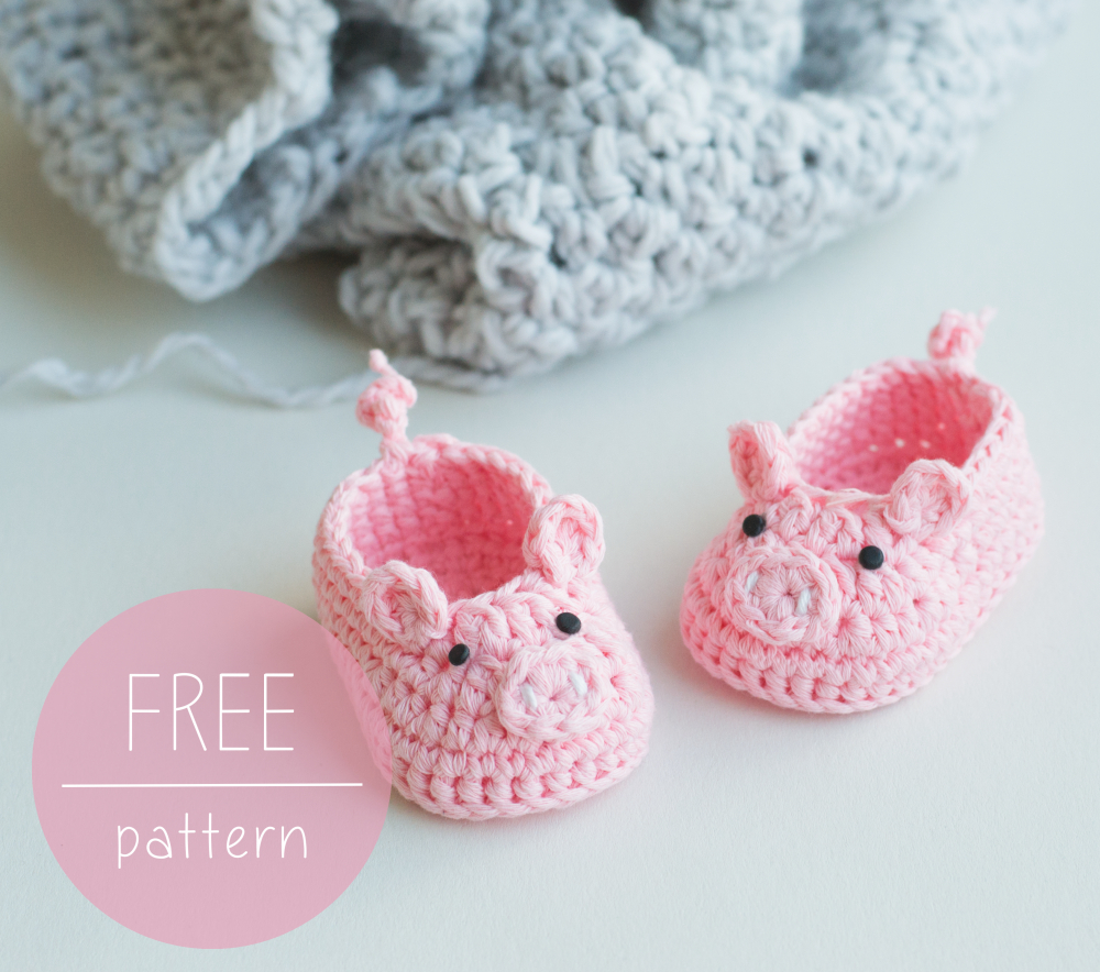 Free Knitted Baby Bootie Pattern Free Crochet Pattern Piggy Ba Booties Cro Patterns