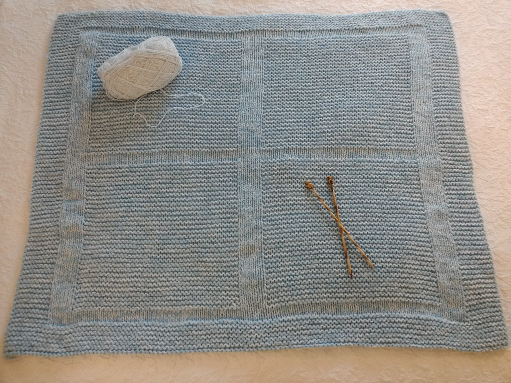 Free Knitted Baby Shawl Patterns Knitting Patterns Galore Garter Panels Ba Blanket
