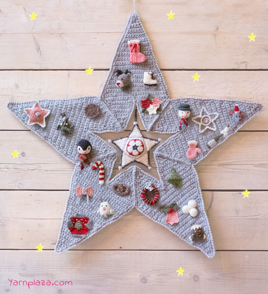 Free Knitted Christmas Tree Decorations Patterns Advent Star Cal Free Crochet Patterns Yarnplaza For