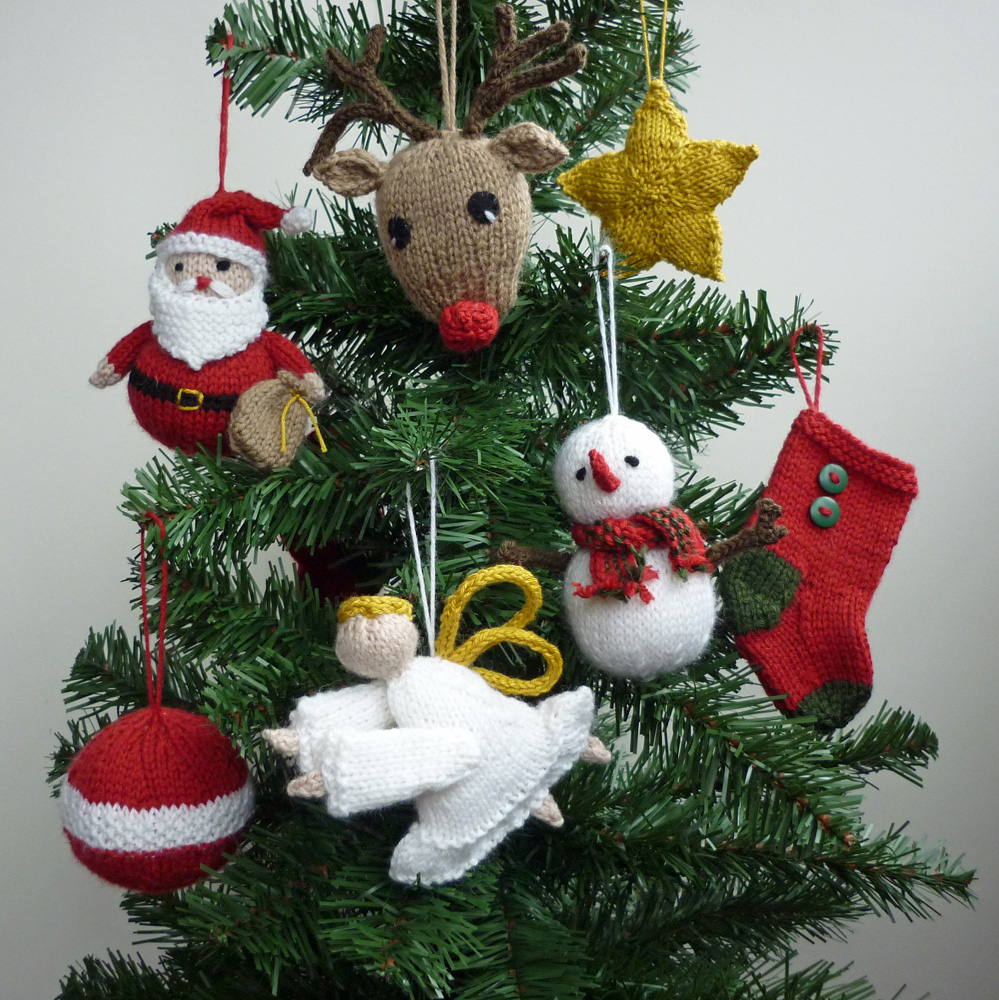Free Knitted Christmas Tree Decorations Patterns Mack And Mabel Third Christmas In July Winner