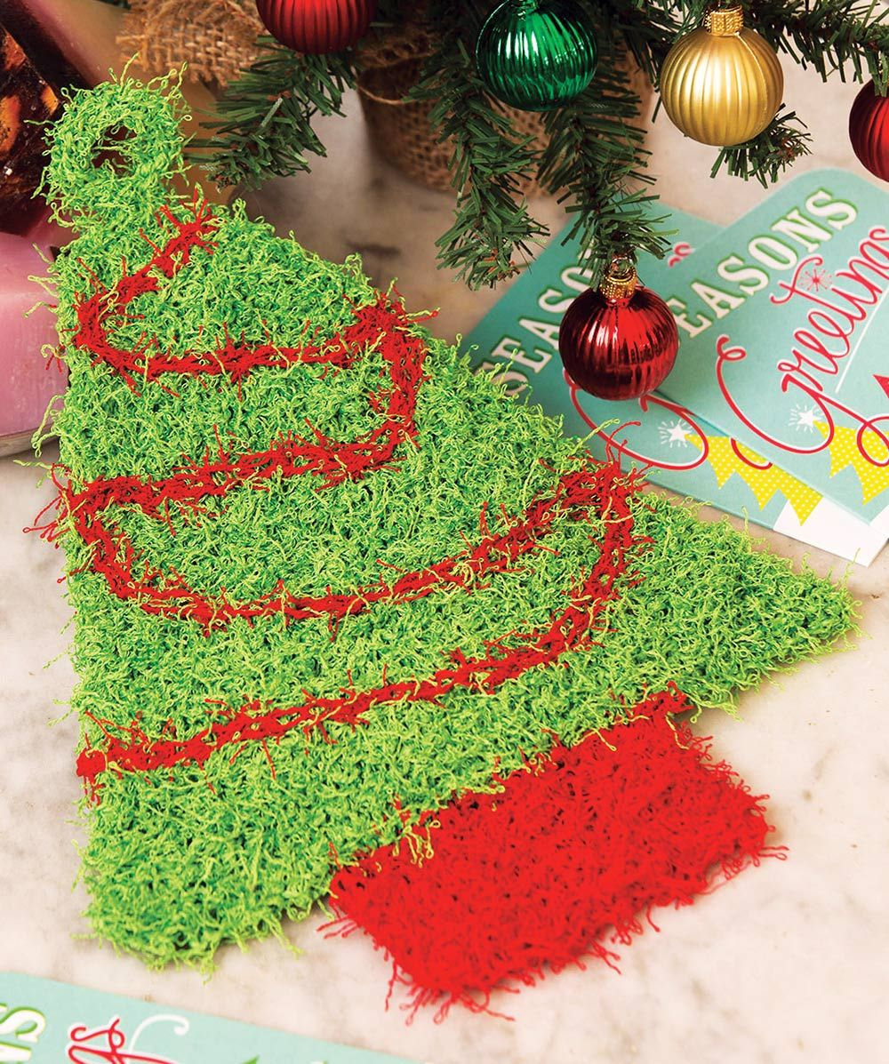 Free Knitted Christmas Tree Decorations Patterns Mary Maxim Free Christmas Tree Scrub Pattern