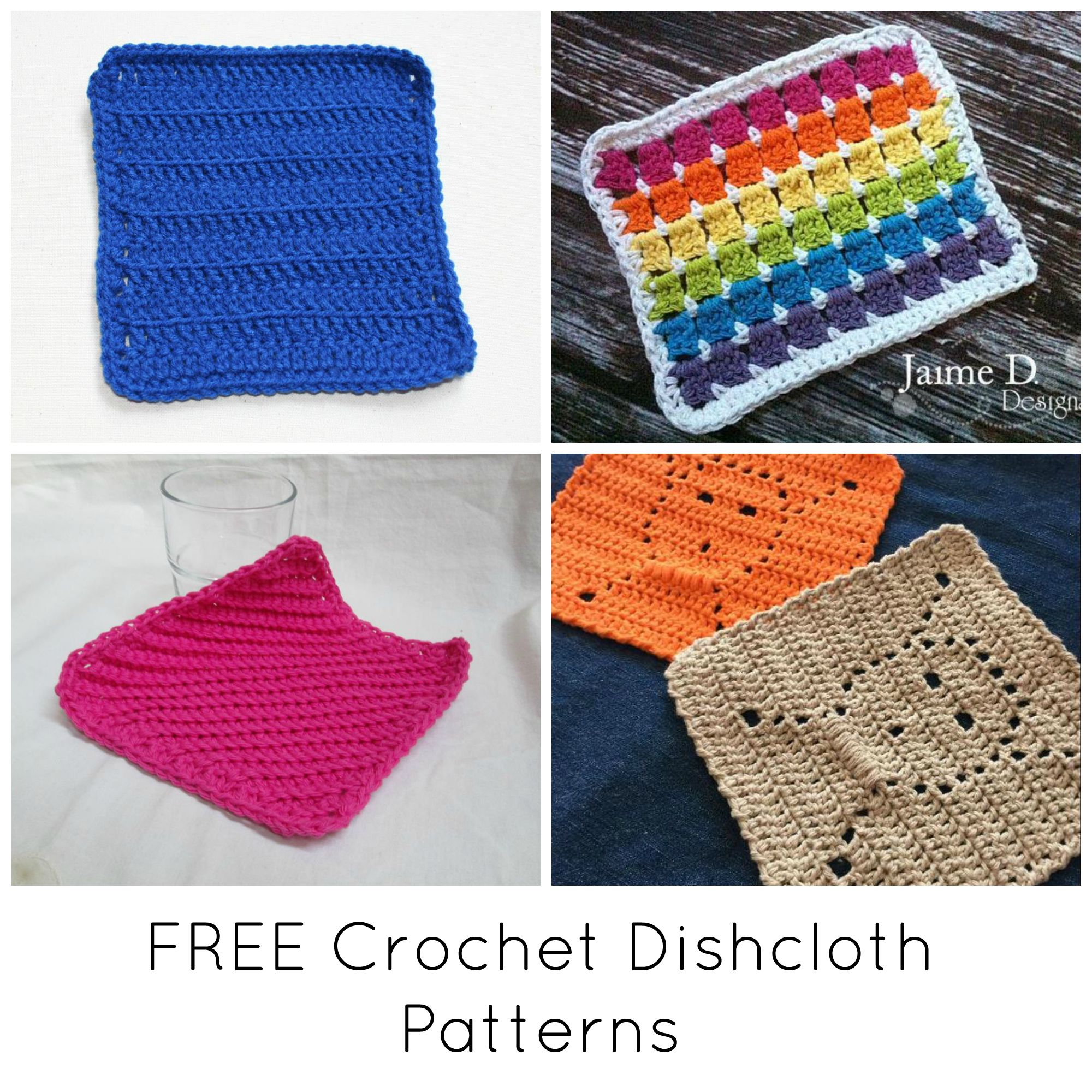 Free Knitted Cotton Dishcloth Patterns Free Quick Cute Crochet Dishcloth Patterns