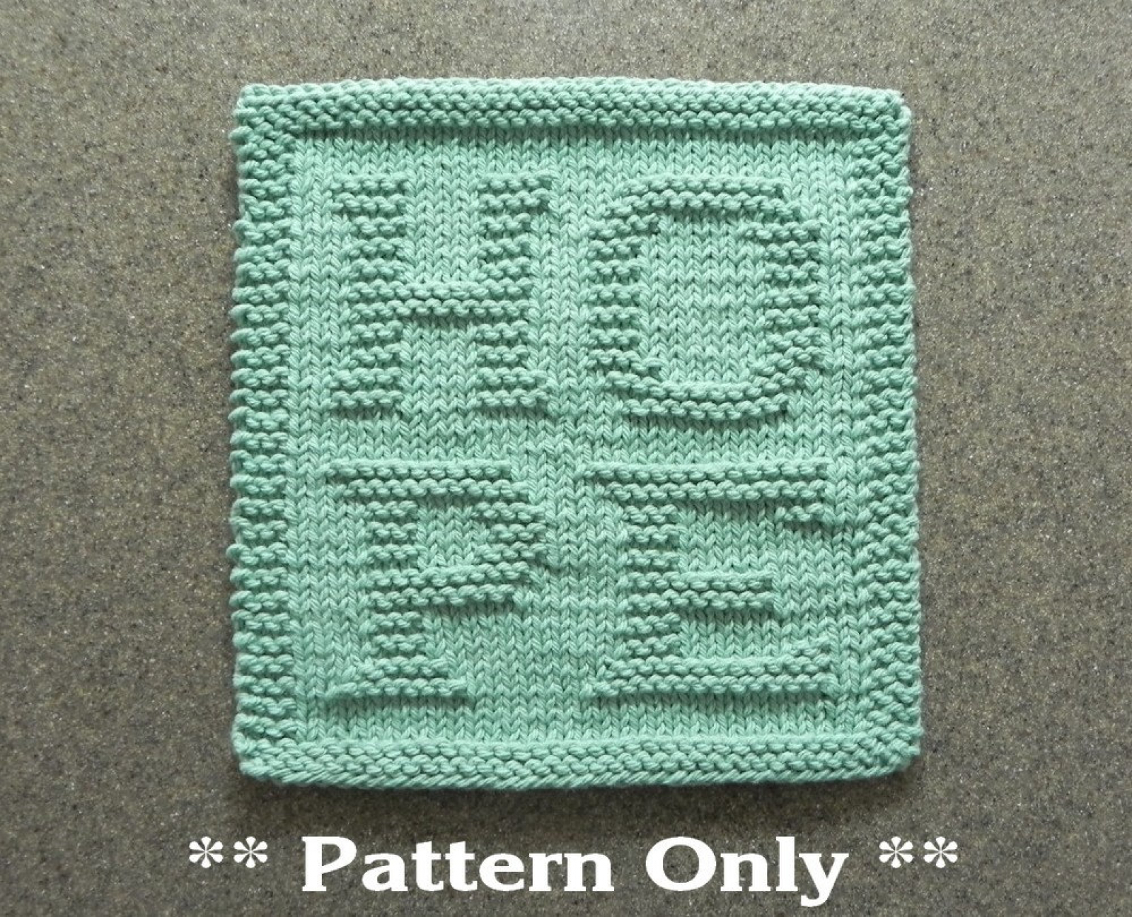 Free Knitted Cotton Dishcloth Patterns Hope Knitting Pattern