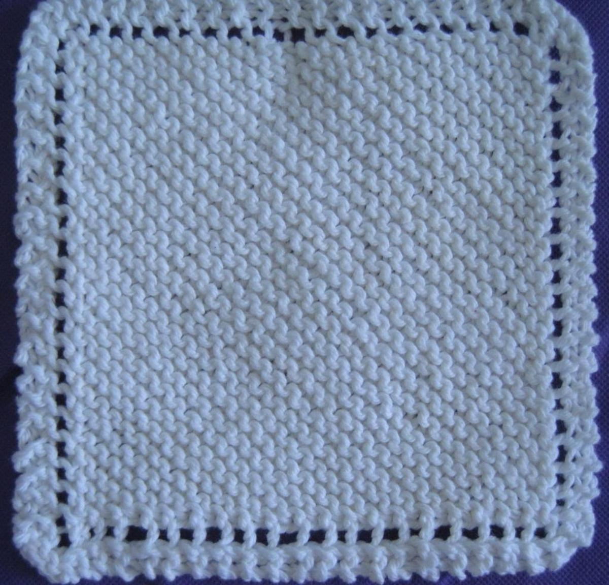 Free Knitted Cotton Dishcloth Patterns The Old Time Favorite Dish Cloth Bluprint