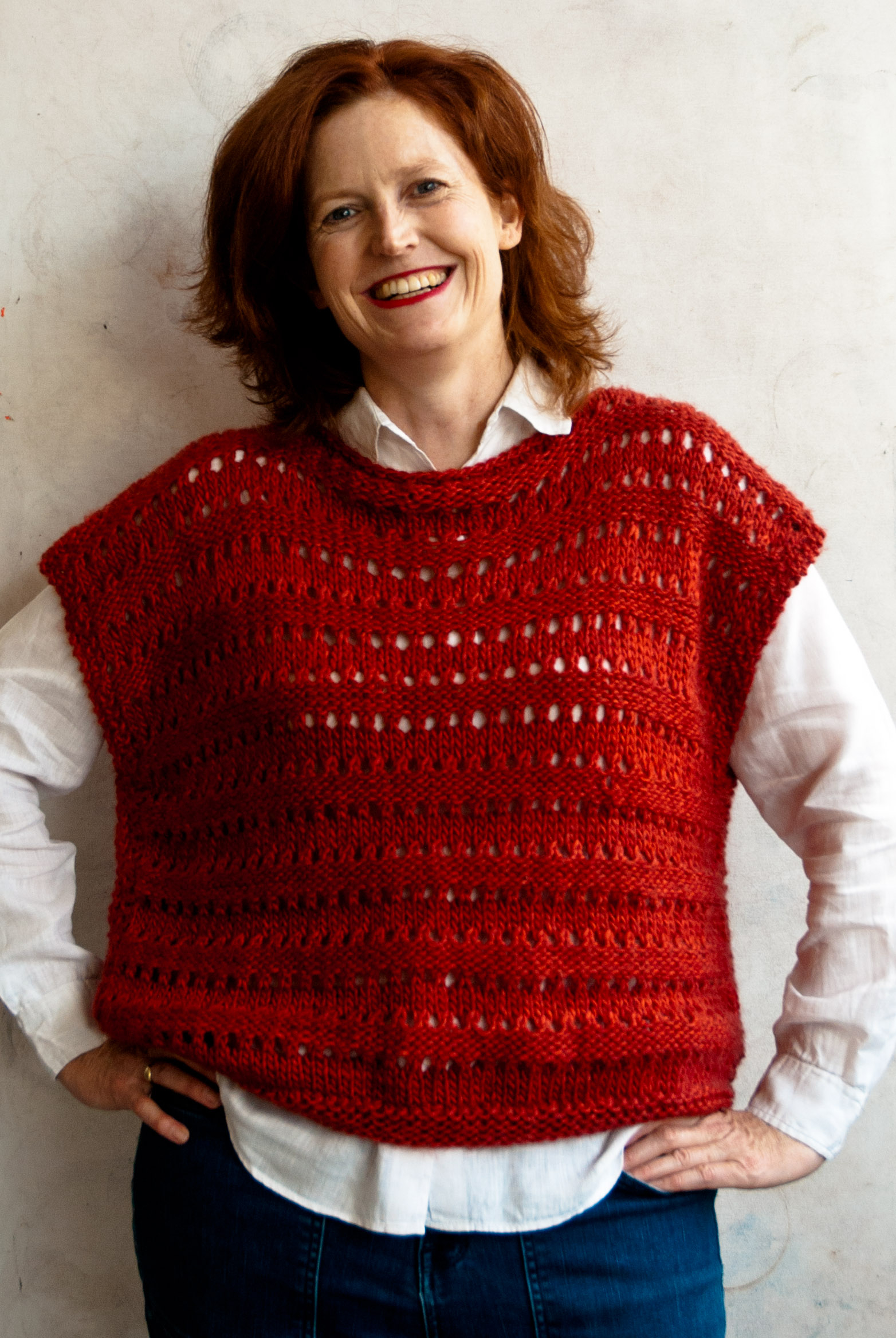Free Knitted Top Patterns An Easy Aran Knit Top Cowgirlblues