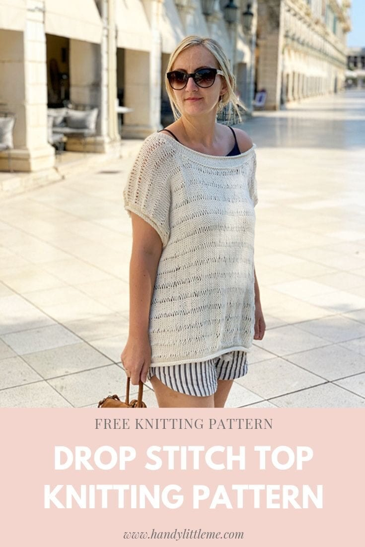 Free Knitted Top Patterns Drop Stitch Knit Top Pattern Free Knitting Patterns Handy Little Me