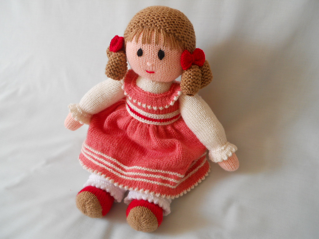 Free Knitting Doll Patterns Miss Charlotte Carol Turner