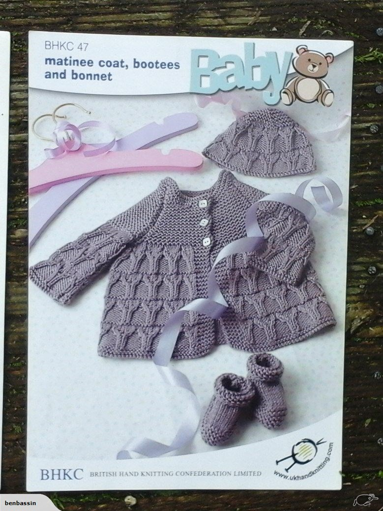 Free Knitting Pattern Baby Booties 4 Ply Bhkc Knitting Pattern Ba Matinee Booties Hat 4 Ply