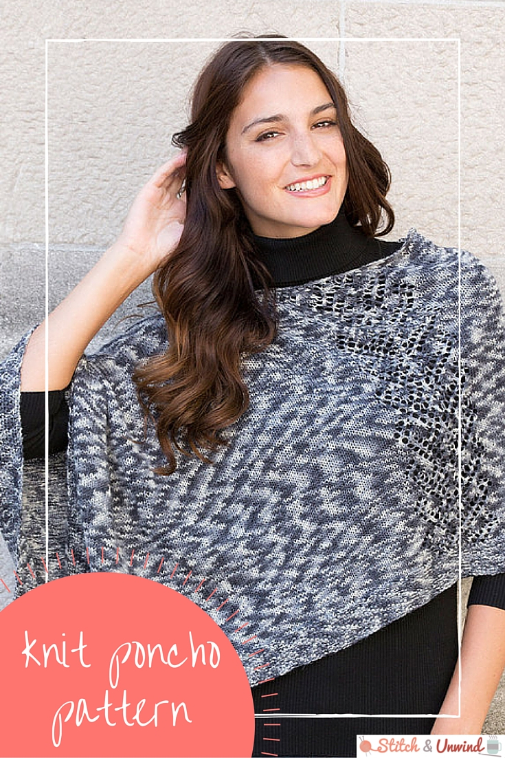 Free Knitting Pattern For A Poncho Free Pattern Friday Knit Poncho Pattern From Red Heart Stitch