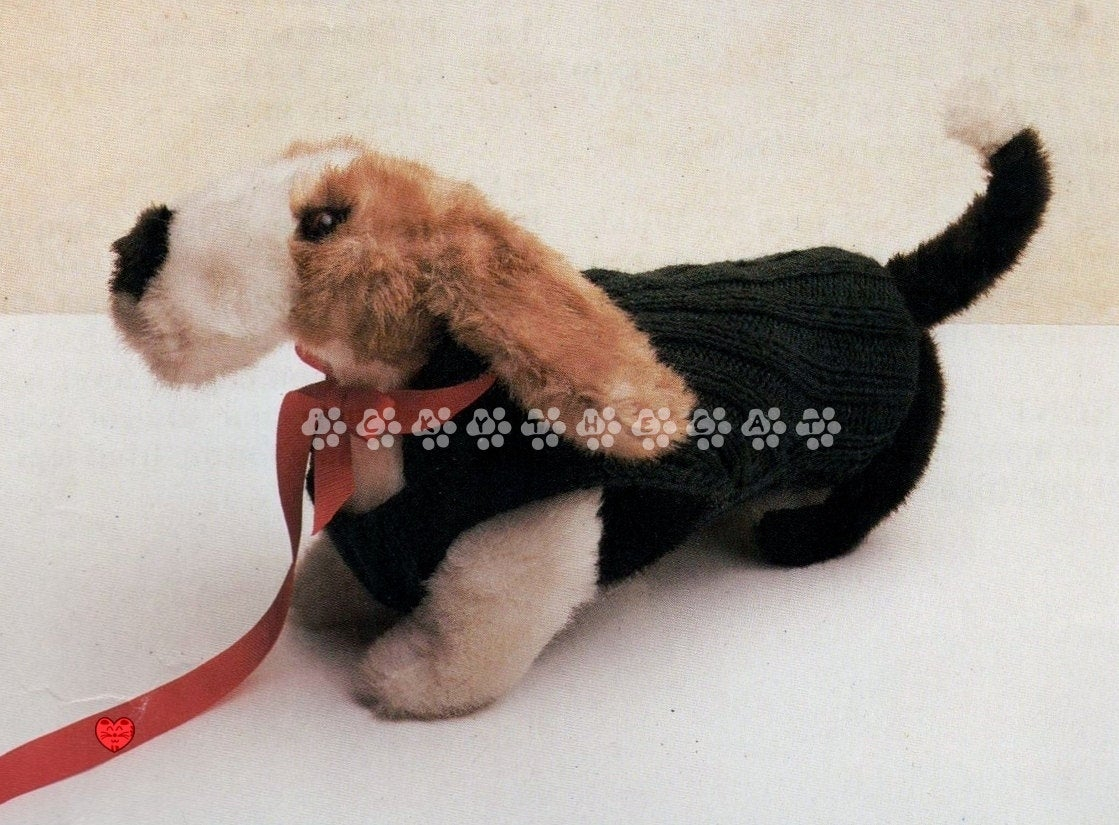 Free Knitting Pattern For Small Dog Coat Almost Free Vintage Knitting Pattern To Make Dog Coat Or Jumper For A Dachshund In Dk Pdf For Immediate Digital Delivery