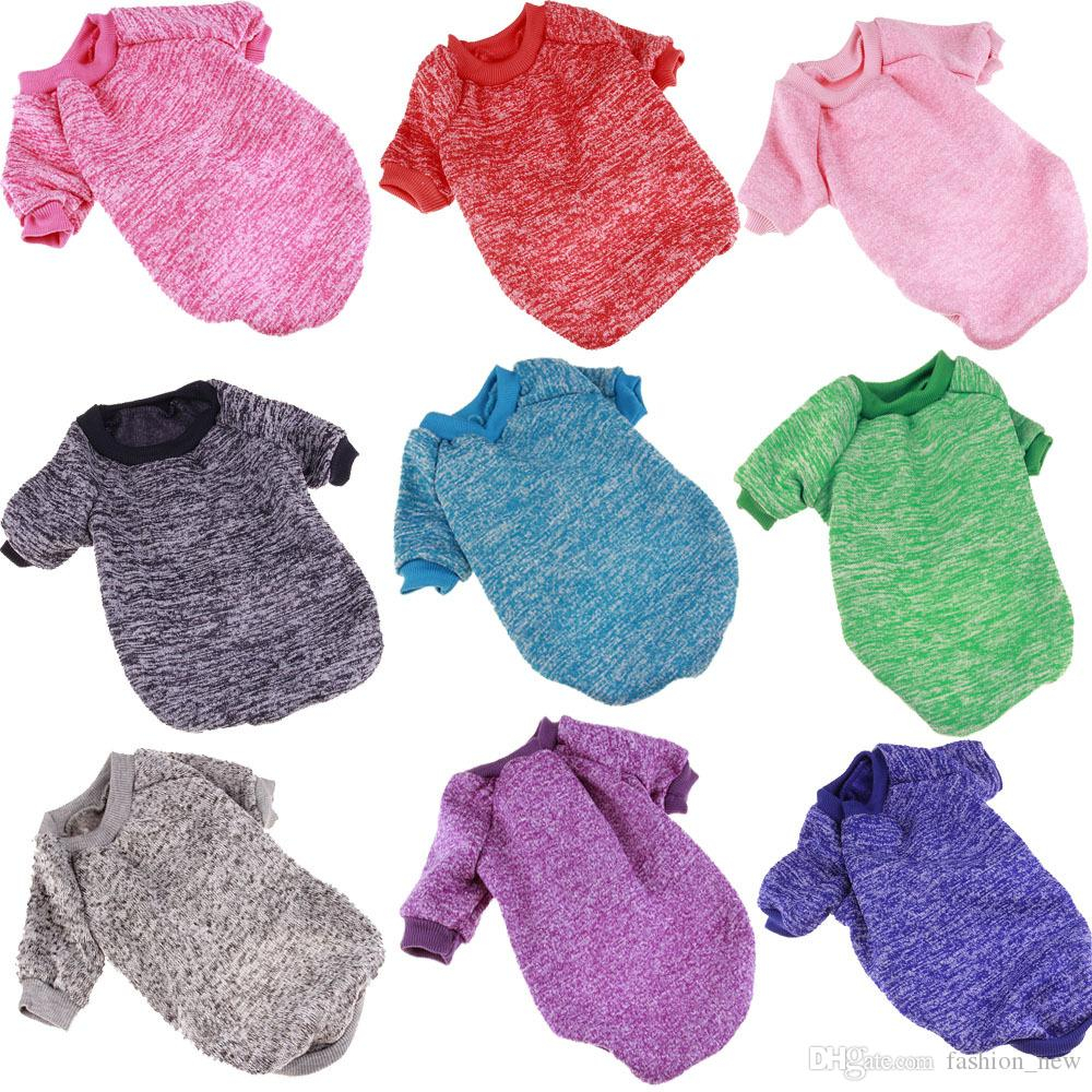 Free Knitting Pattern For Small Dog Coat Factory Price Warm Dog Clothes Puppy Pet Cat Jacket Coat Winter Fashion Soft Sweater Clothing For Small Dogs Chihuahua Xs 2xl Free Dhl