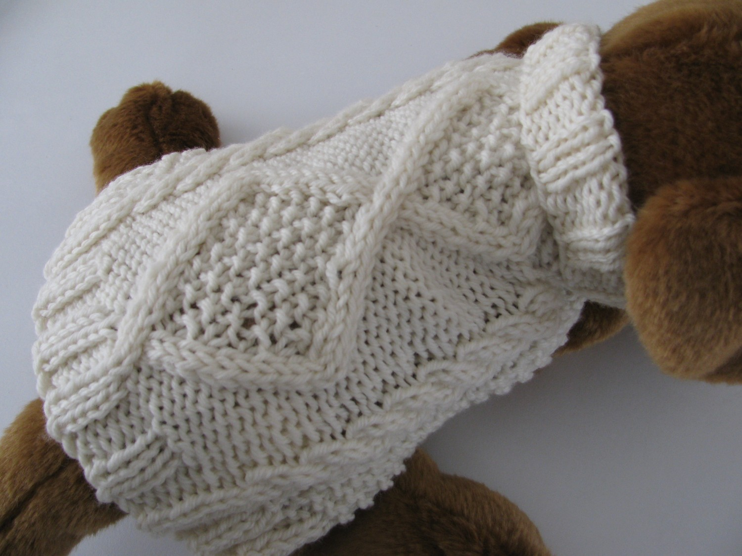 Free Knitting Pattern For Small Dog Coat Free Easy Dog Sweater Knitting Patterns