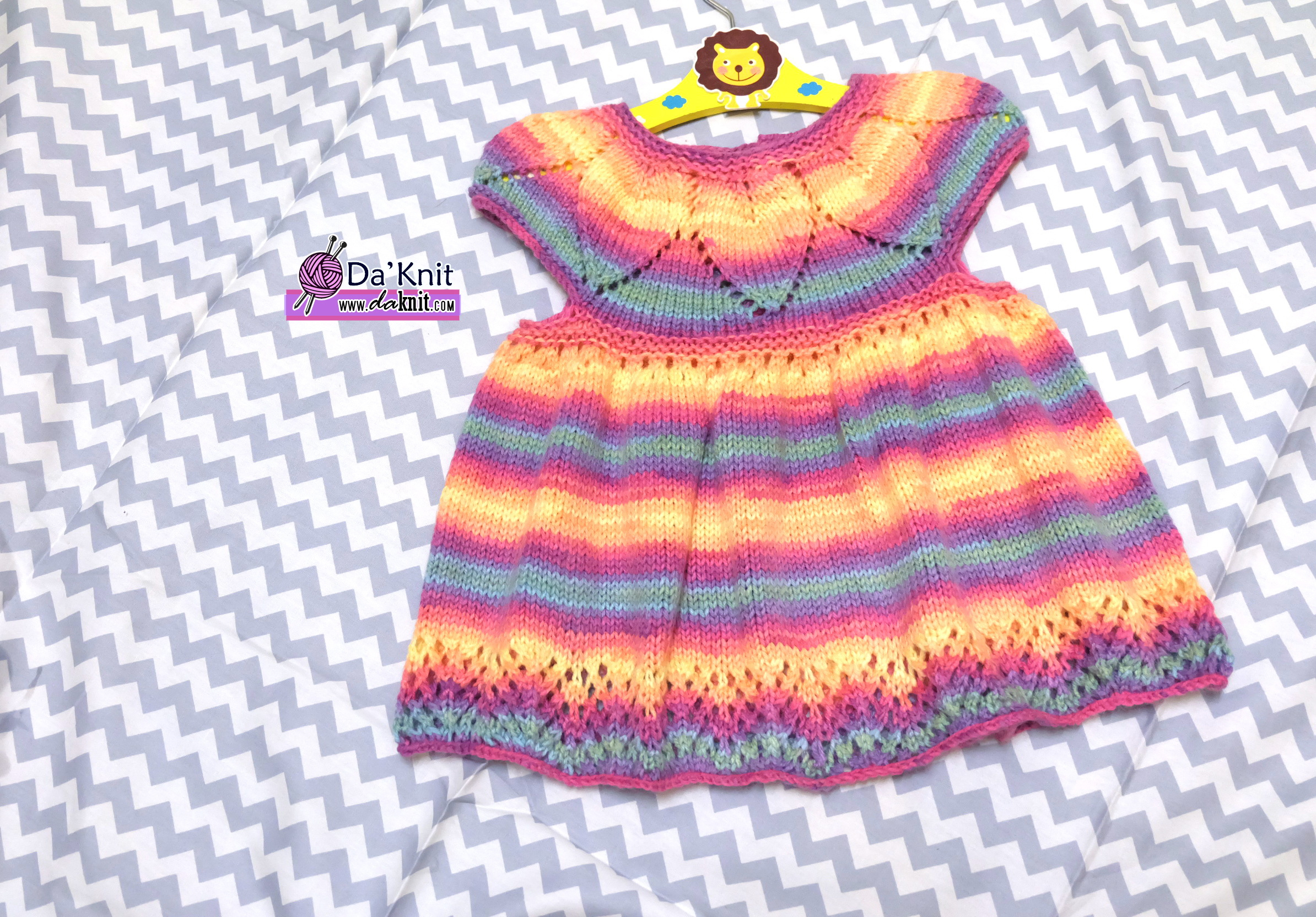 Free Knitting Patterns Babies Free Knitting Pattern Ba Jewel Dress Kelas Seni Mengait