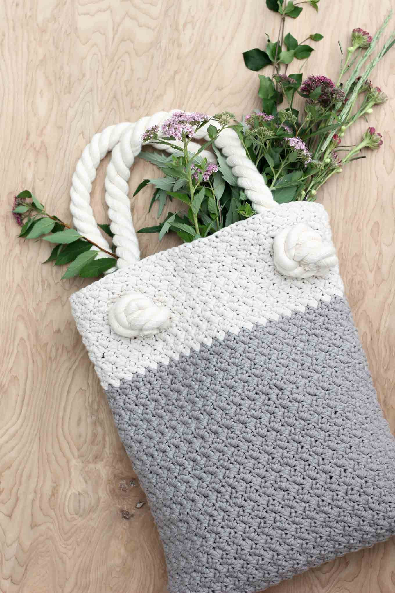Free Knitting Patterns Bags Totes Purses Easy Modern Free Crochet Bag Pattern For Beginners
