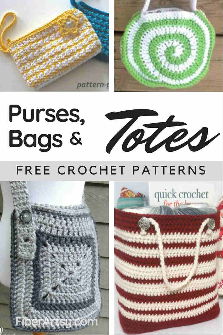 Free Knitting Patterns Bags Totes Purses Free Crochet Patterns For Purses And Bags Fiberartsy