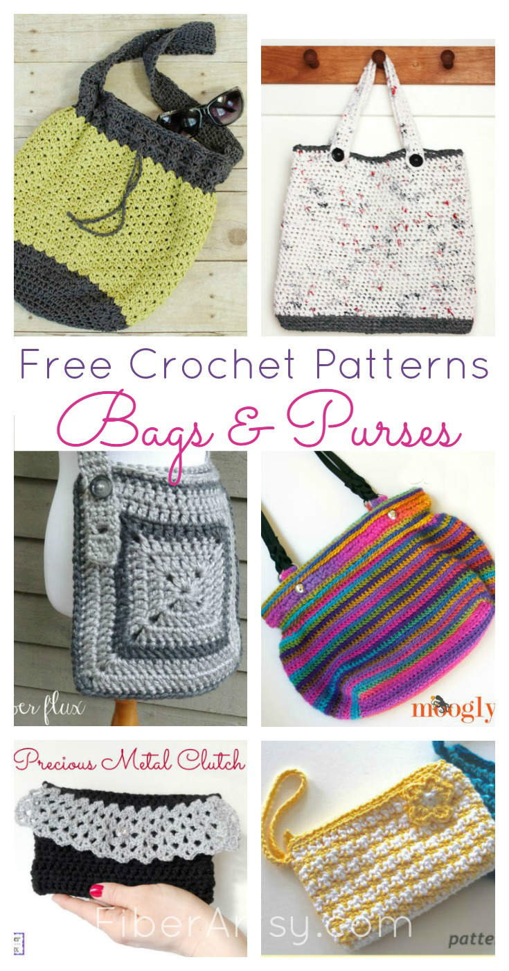 Free Knitting Patterns Bags Totes Purses Free Crochet Patterns For Purses And Bags Fiberartsy