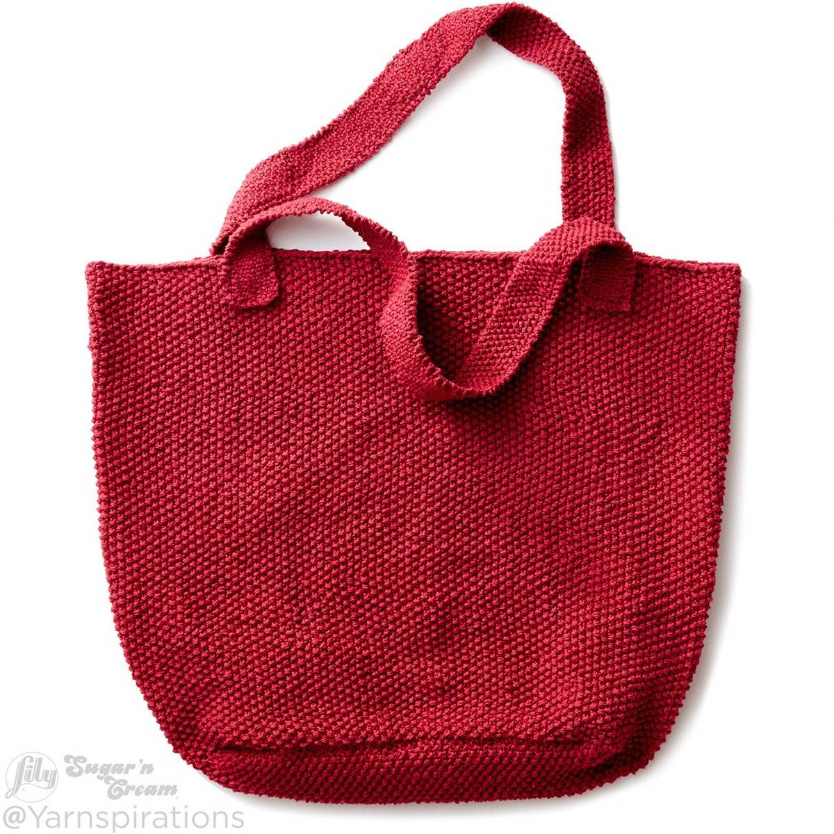 Free Knitting Patterns Bags Totes Purses Knitted Shopping Bag Pattern
