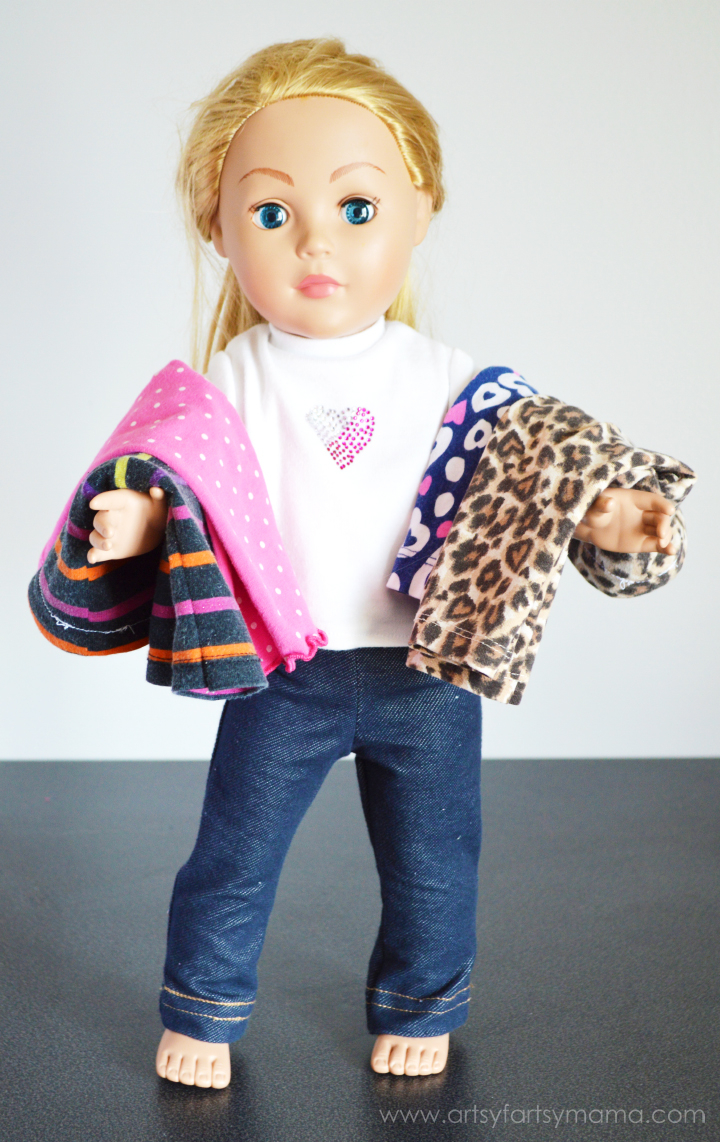 Free Knitting Patterns For 14 Inch Doll Clothes Easy 18 Inch Doll Leggings Tutorial Artsy Fartsy Mama