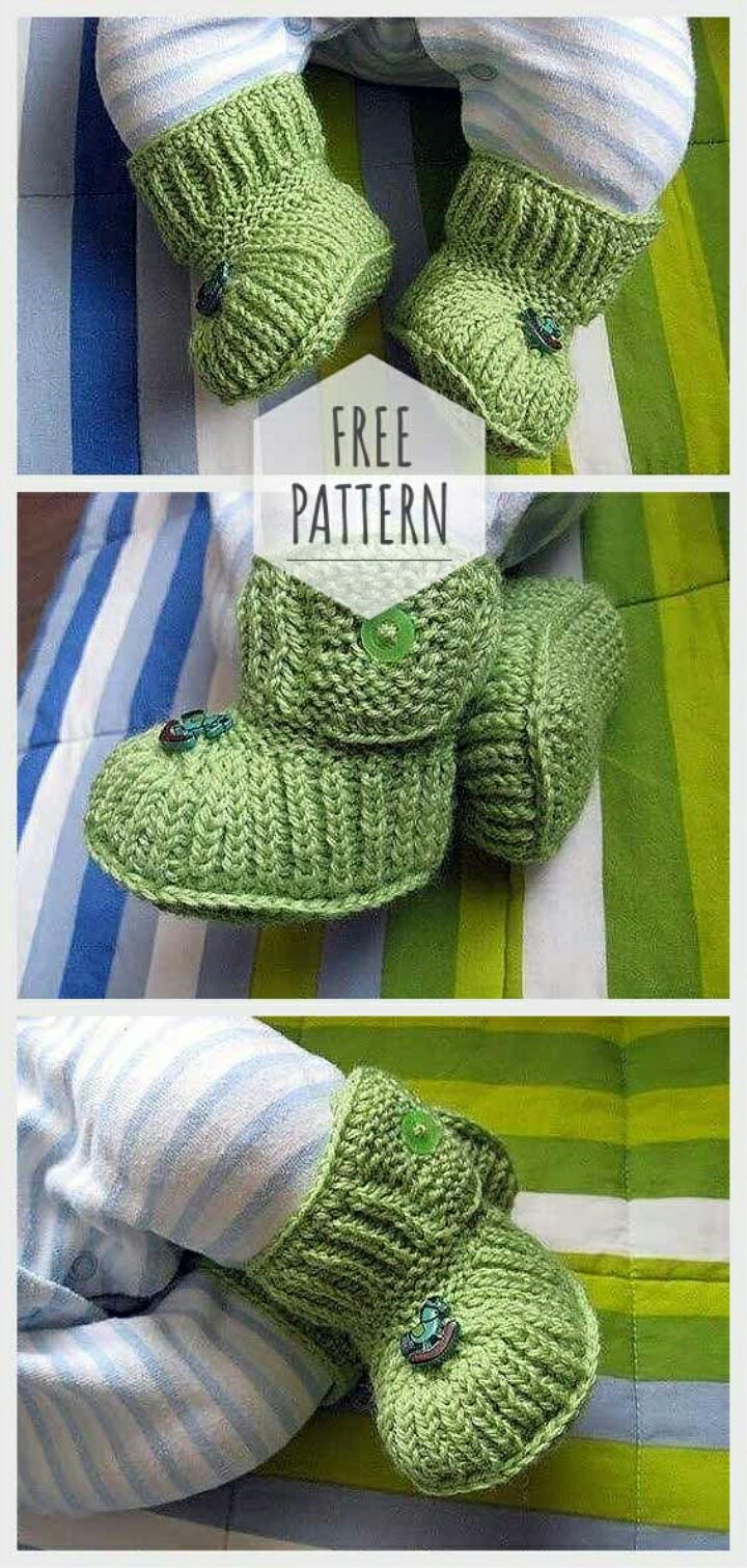 Free Knitting Patterns For Babies Booties Knitting Ba Booties Free Pattern New Craft Works