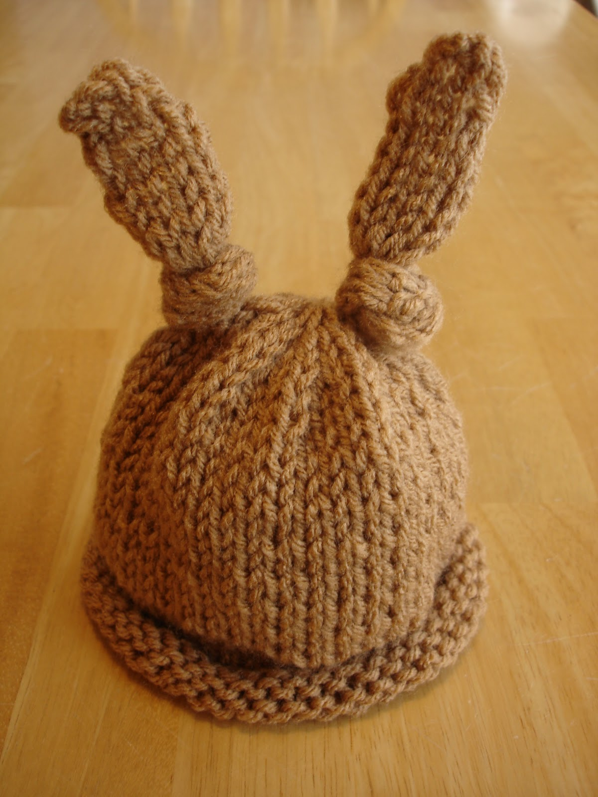 Free Knitting Patterns For Babies Hats Fiber Flux Free Knitting Patternba Bunny Newborn Or Preemie Hat