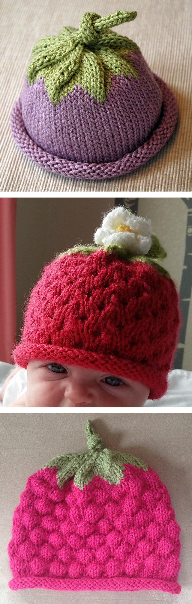 Free Knitting Patterns For Babies Hats Fruit Knitting Patterns In The Loop Knitting