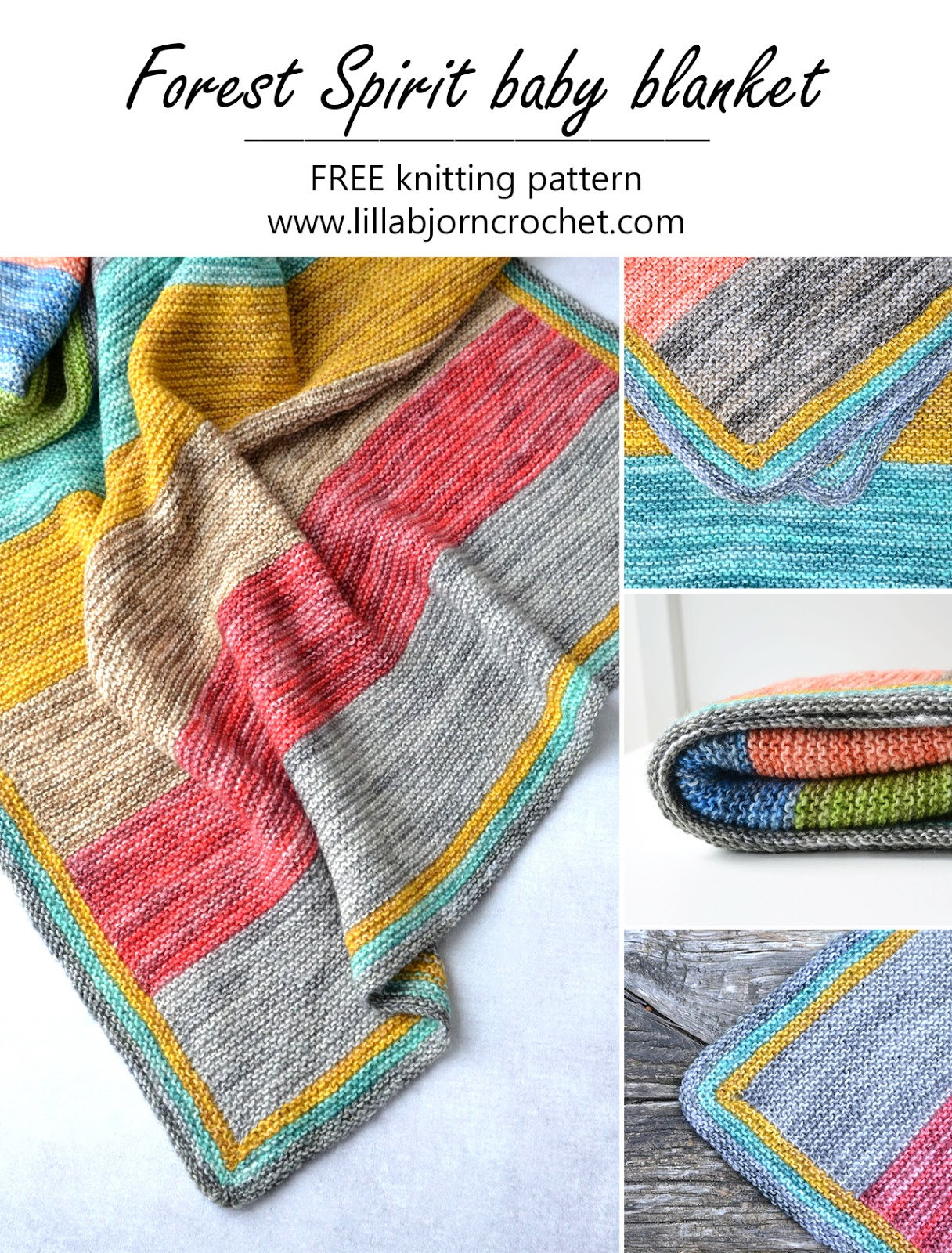 Free Knitting Patterns For Baby Blankets Forest Spirit Ba Blanket Free Knitting Pattern Lillabjrns