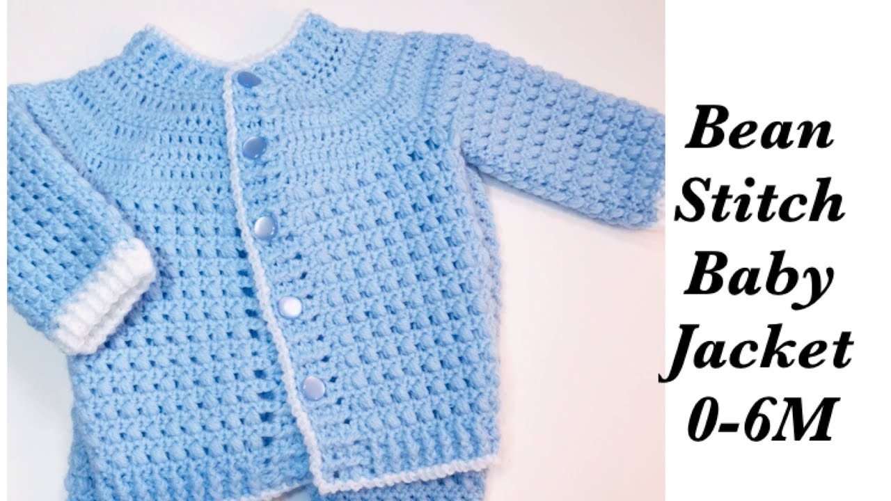Free Knitting Patterns For Baby Sets Left Handed Ba Boy Set How To Crochet Newborn Bean Stitch Jacket 0 6m Crochet For Ba 171