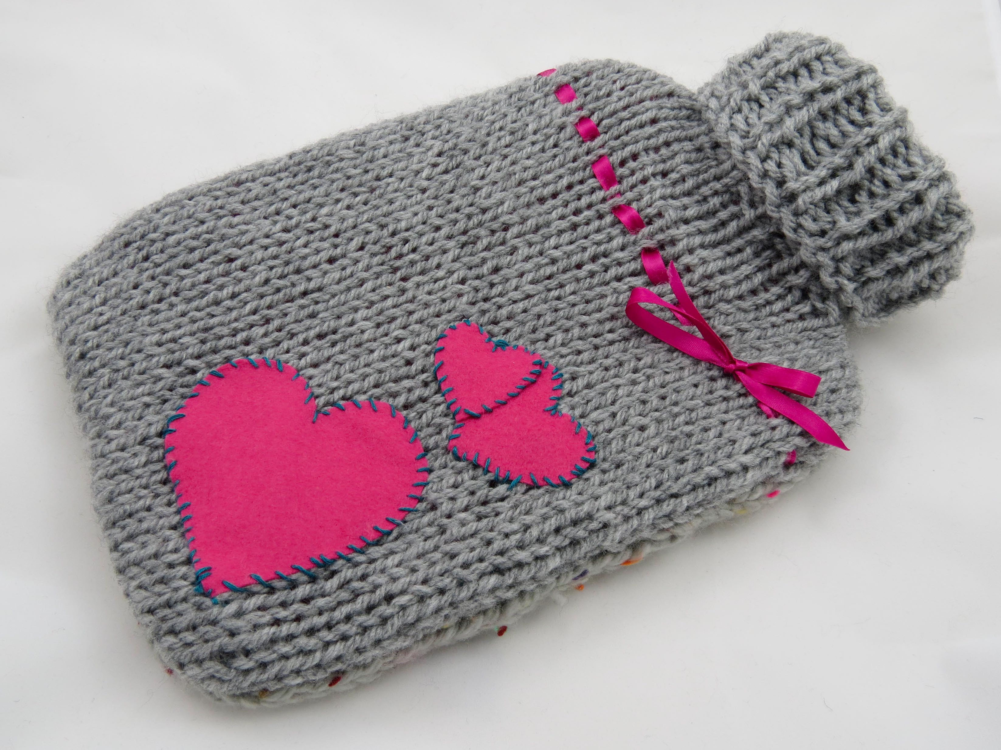 Free Knitting Patterns For Beginners Uk 8 Ply Free Knitting Pattern For Hot Water Bottle Cover