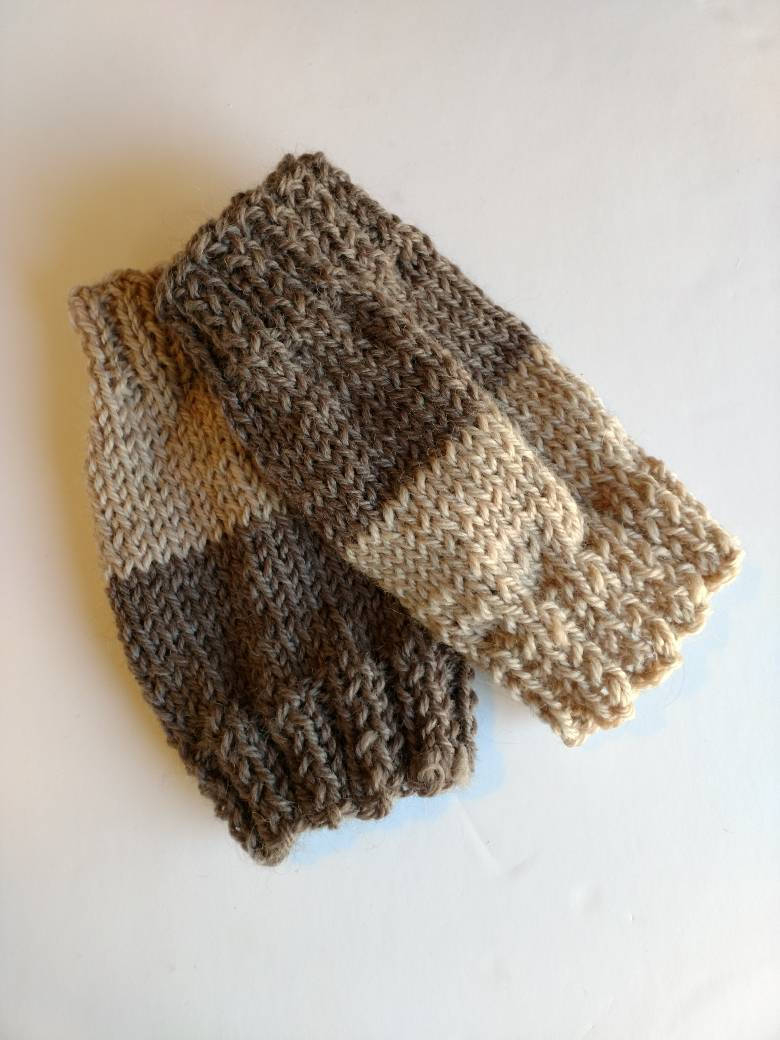 Free Knitting Patterns For Boot Toppers Cuffs Two Color Brown Boot Toppers One Size Fits All Women