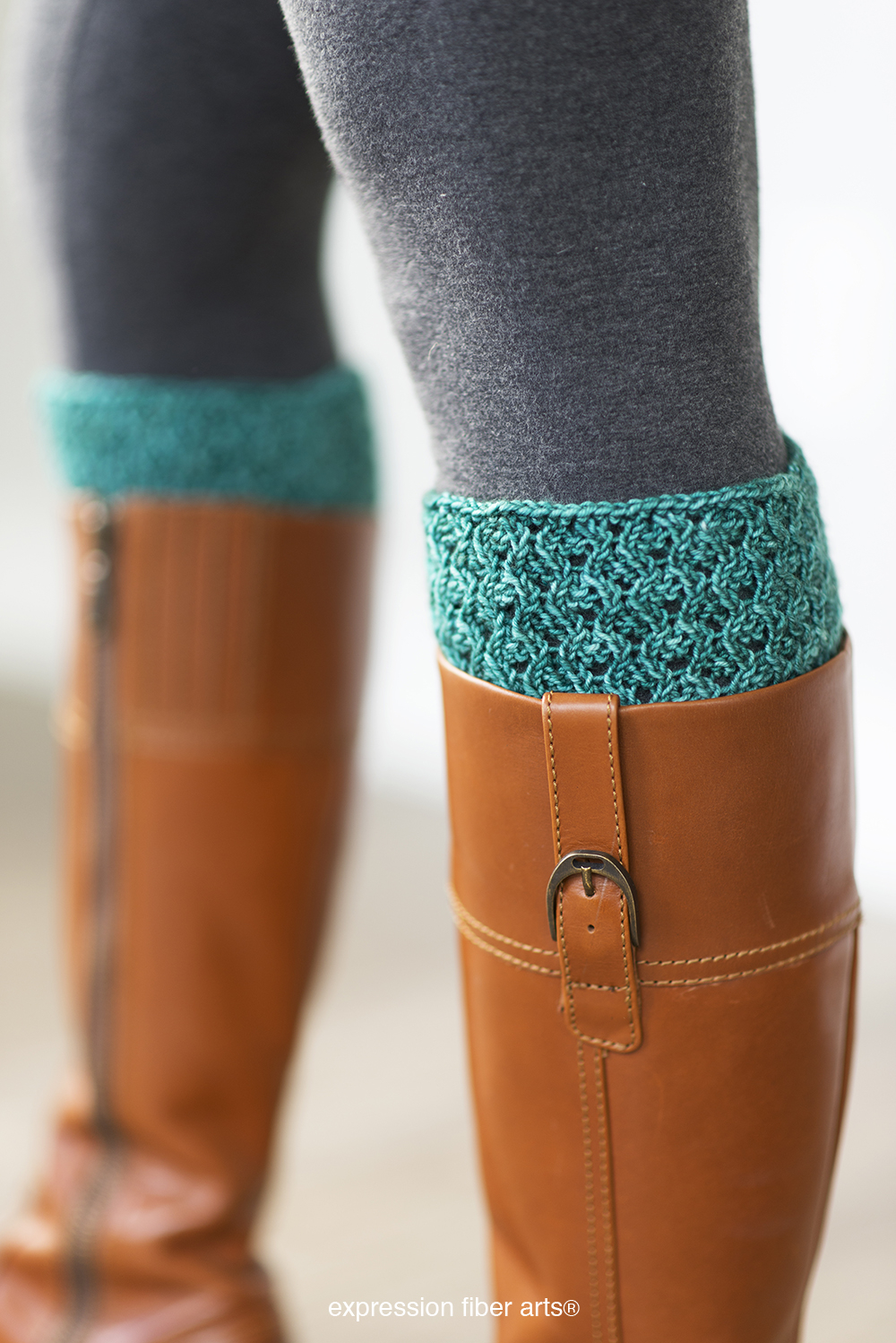 Free Knitting Patterns For Boot Toppers Danielle Knitted Boot Topper Pattern Expression Fiber Arts A