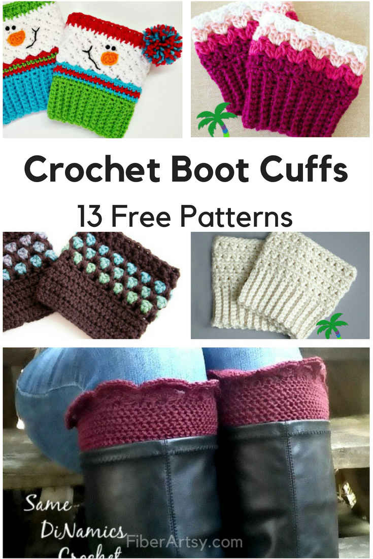 Free Knitting Patterns For Boot Toppers Free Boot Cuff Patterns For Crochet Fiberartsy