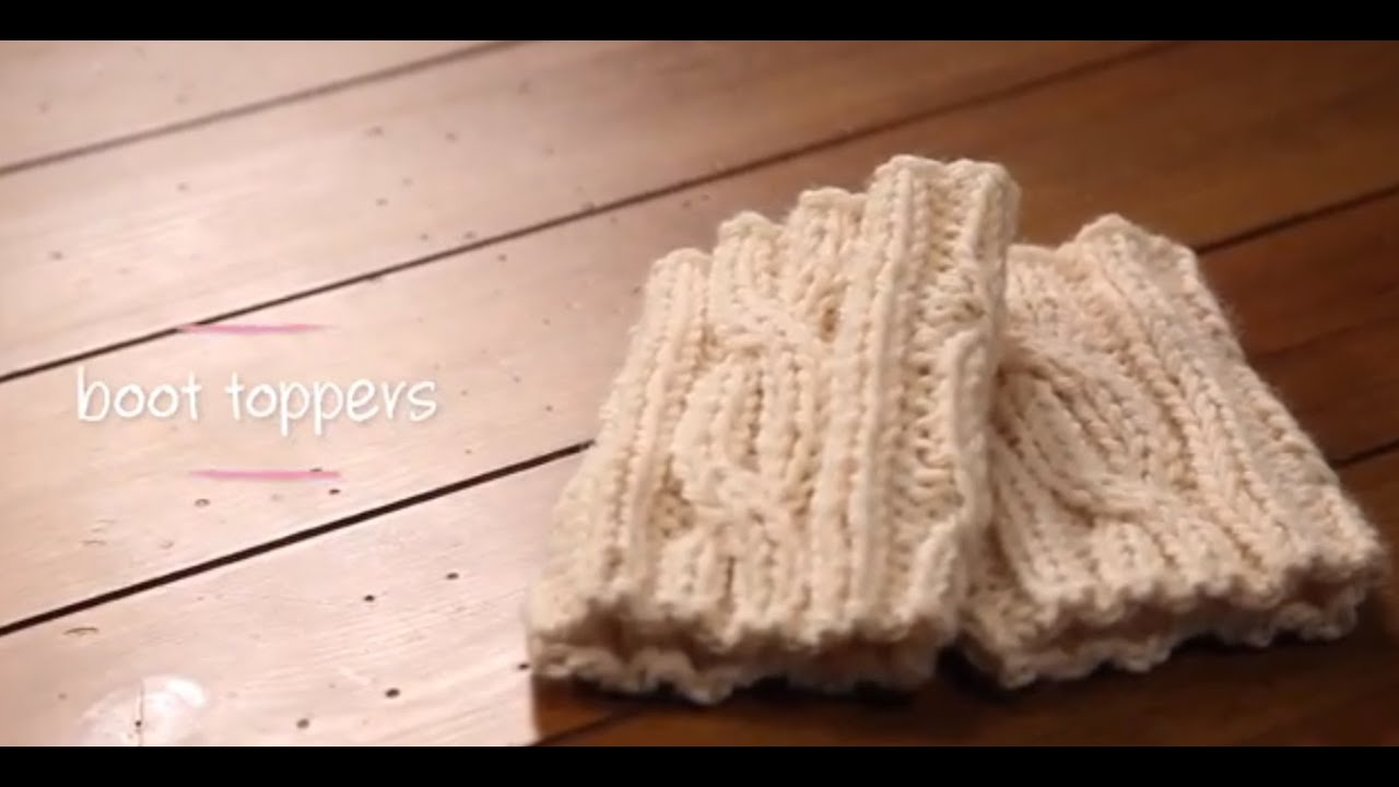 Free Knitting Patterns For Boot Toppers Knit Boot Cuffs With Pattern 1 Hour Project Knitting Tutorial With Stefanie Japel