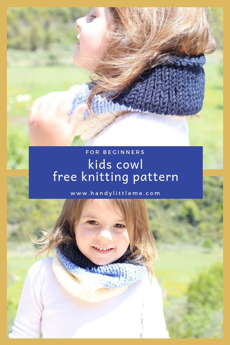 Free Knitting Patterns For Boys Kids Cowl Knitting Pattern Free Knitting Patterns Handy Little Me