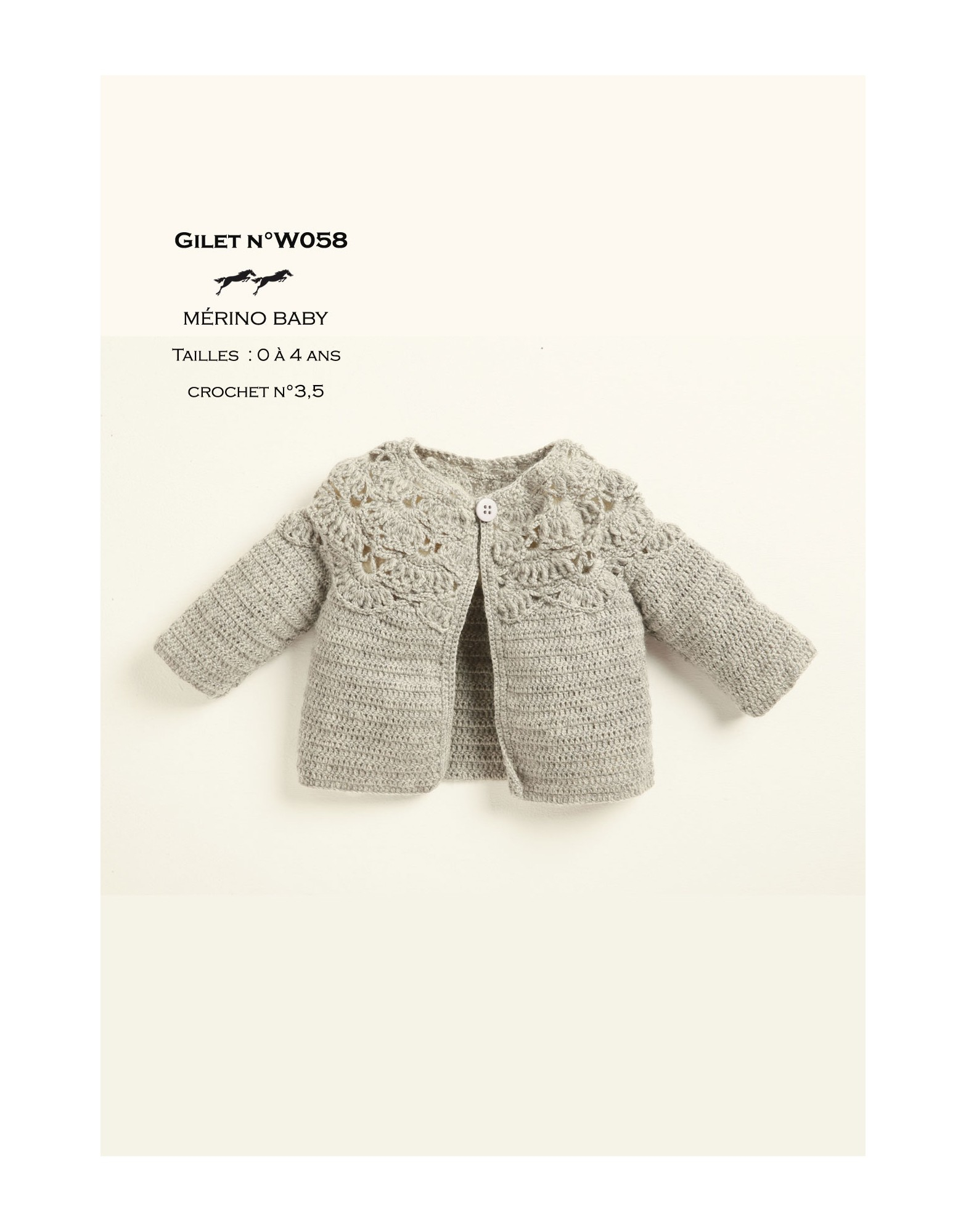Free Knitting Patterns For Childrens Jackets Ba Jacket Pattern W058 Free Knitting Pattern