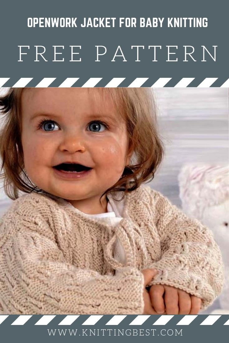 Free Knitting Patterns For Childrens Jackets Free Pattern Openwork Jacket For Ba Knittin