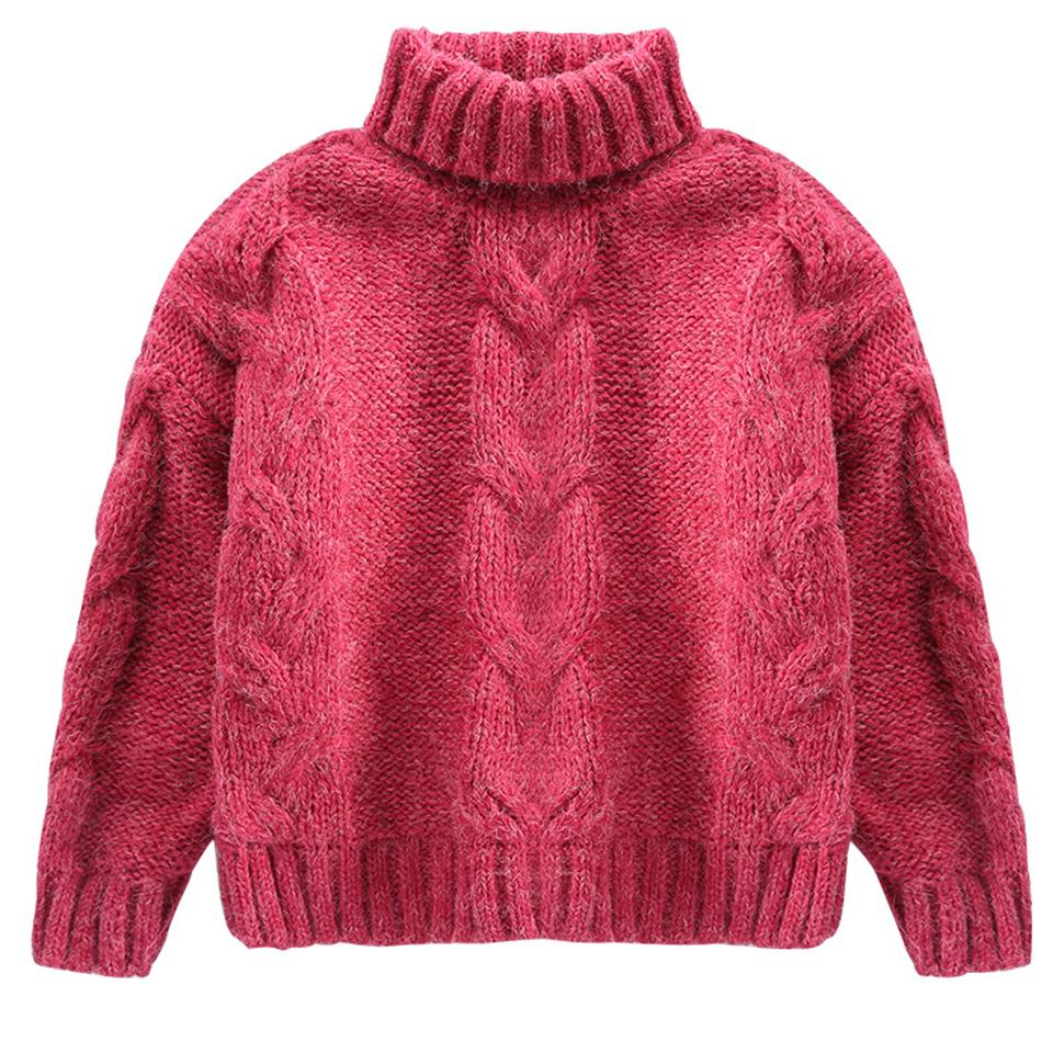 Free Knitting Patterns For Childrens Jackets Kid Cloth Ba Girls Sweater Children Clothes 2018 Autumn Winter Girl Children Clothing Knitted Pullover Soild Color Sweaters